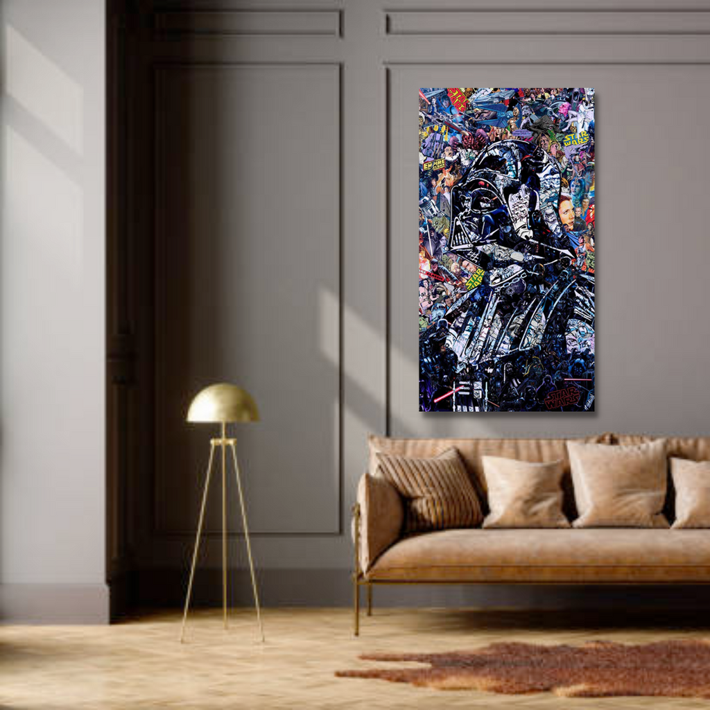 Junips | Disney Star Wars Poster Darth Vader Canvas Wall Art - Wall Decoration - Famous Wall Art