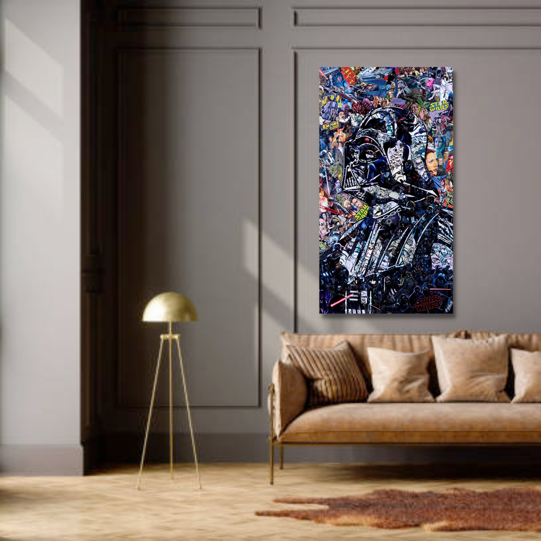 Junips | Disney Star Wars Poster Darth Vader Canvas Wall Art - Wall Decoration - Famous Wall Art