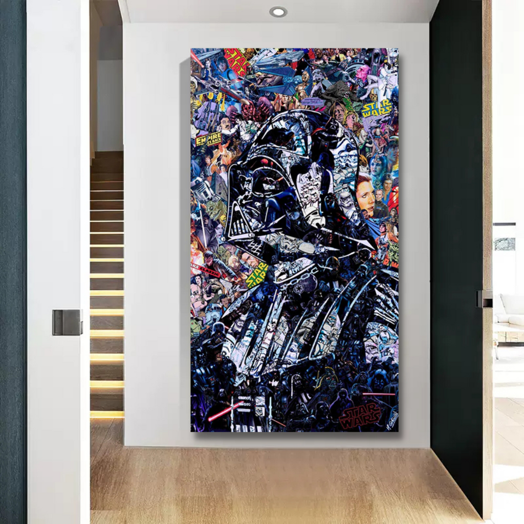Junips | Disney Star Wars Poster Darth Vader Canvas Wall Art - Wall Decoration - Famous Wall Art