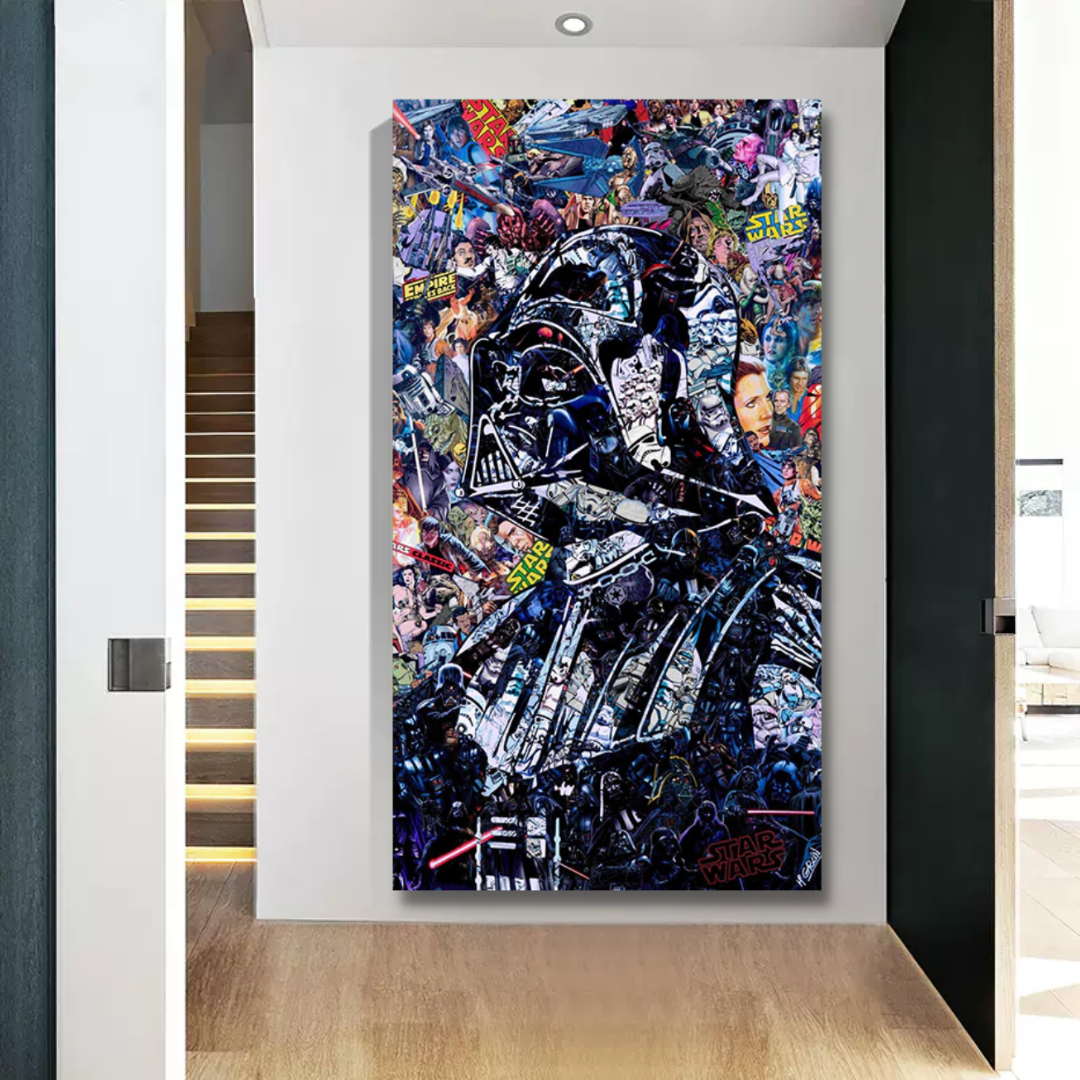 Junips | Disney Star Wars Poster Darth Vader Canvas Wall Art - Wall Decoration - Famous Wall Art