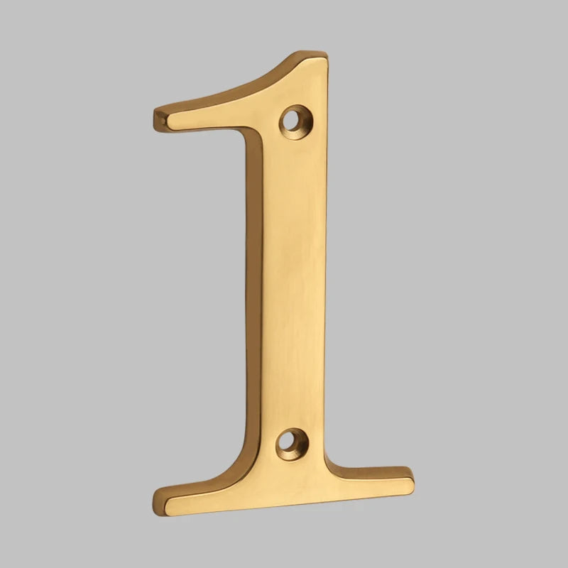 Junips | Traditional house numbers made of solid brass