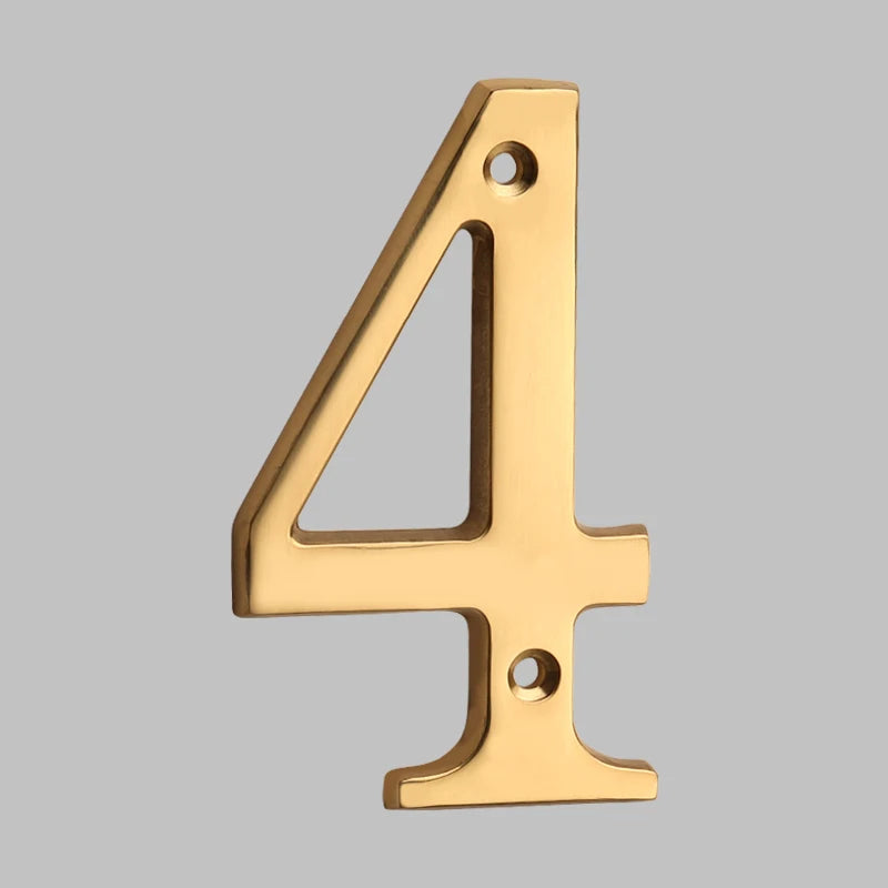 Junips | Traditional house numbers made of solid brass