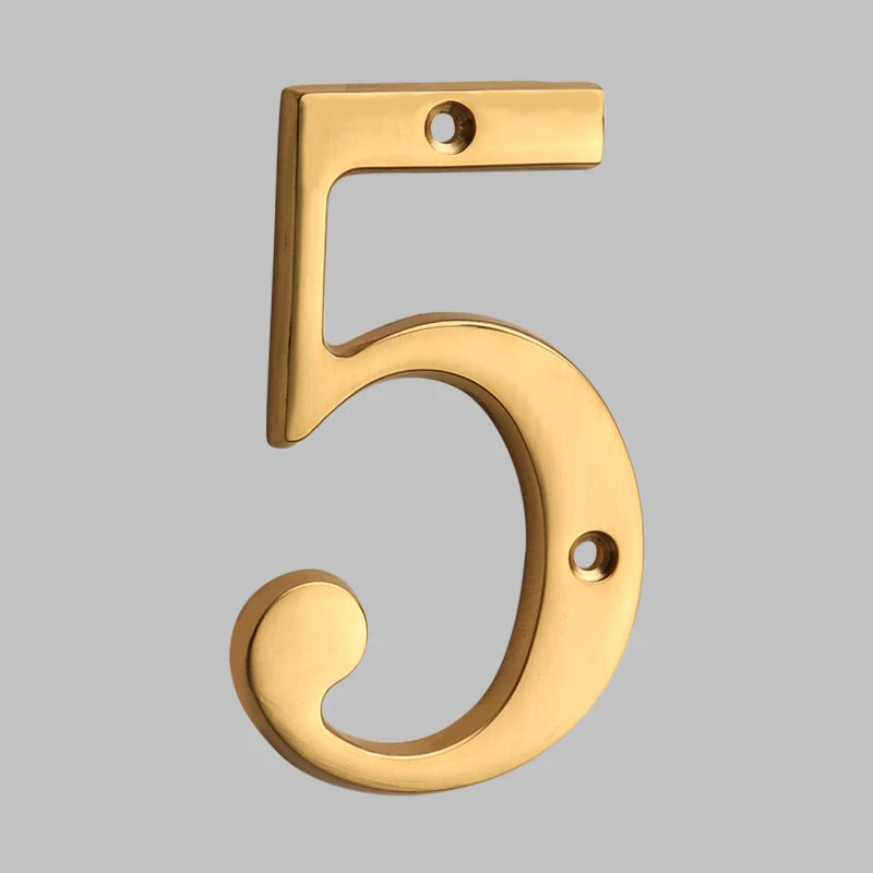 Junips | Traditional house numbers made of solid brass