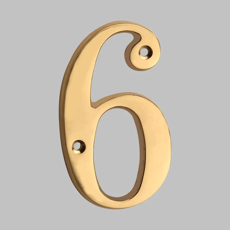 Junips | Traditional house numbers made of solid brass