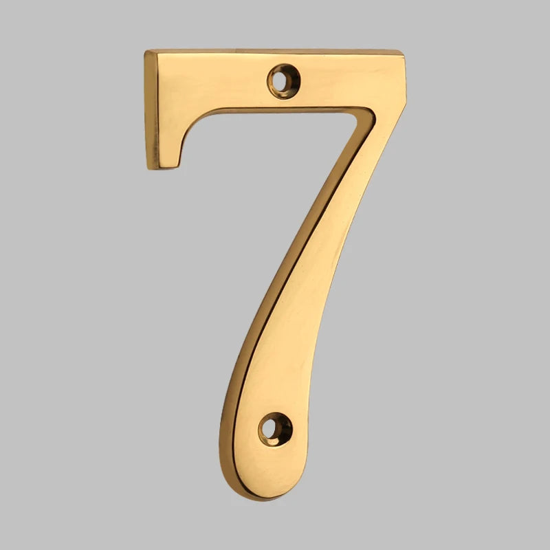 Junips | Traditional house numbers made of solid brass