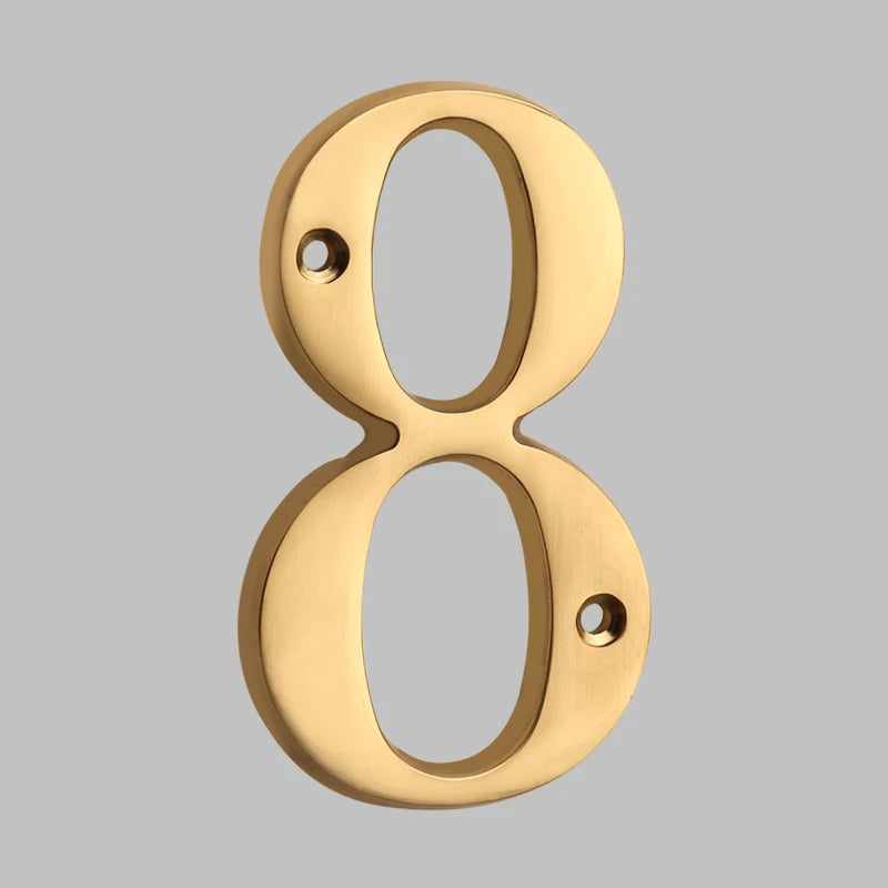 Junips | Traditional house numbers made of solid brass