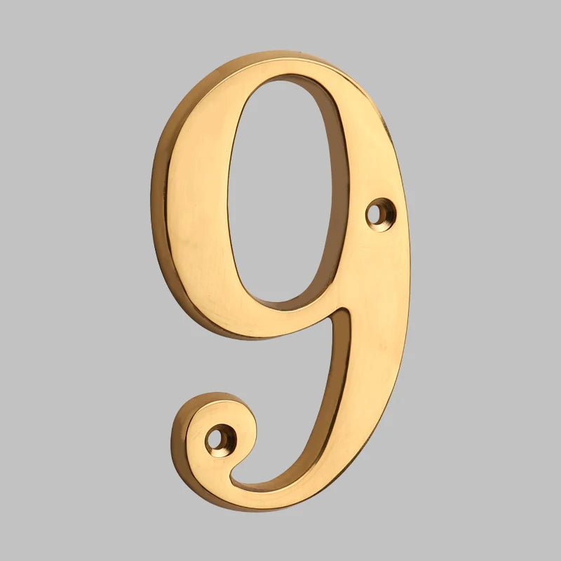 Junips | Traditional house numbers made of solid brass