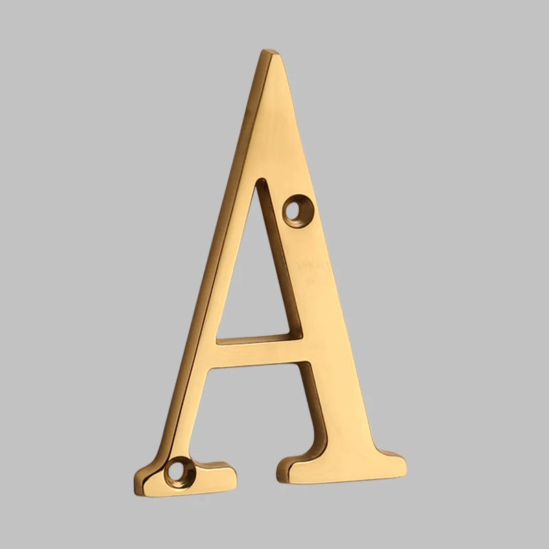 Junips | Traditional house numbers made of solid brass