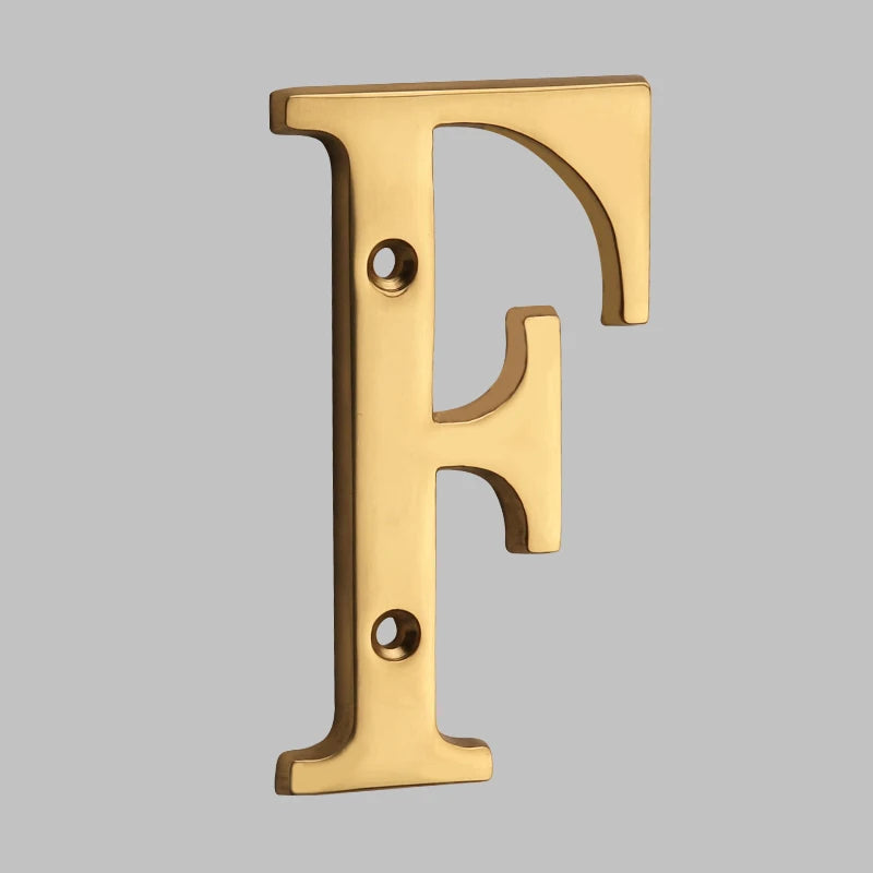 Junips | Traditional house numbers made of solid brass
