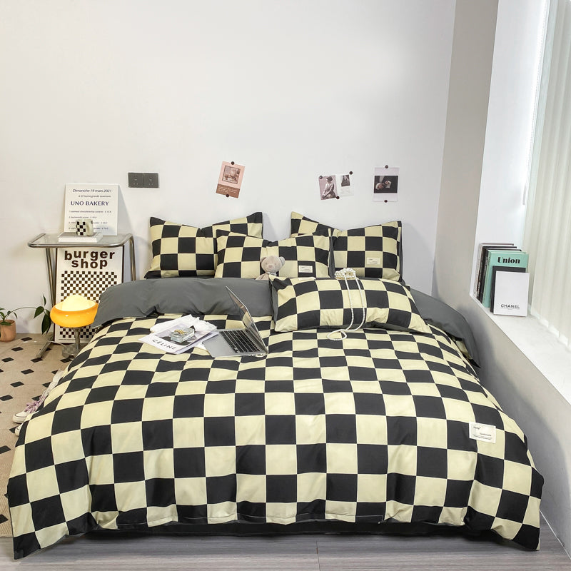 Junips | PatternNest | Grid Bedding Set