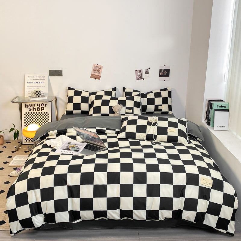 Junips | PatternNest | Grid Bedding Set
