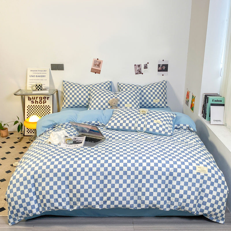 Junips | PatternNest | Grid Bedding Set