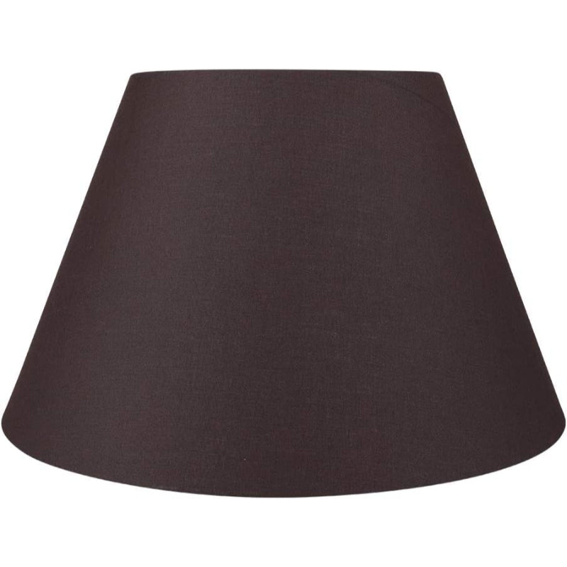 Junips | Medium lampshade, barrel fabric lampshade for table lamp and floor lamp, 7x13x7.8 inches, natural ventilated linen, handmade, spider (white)