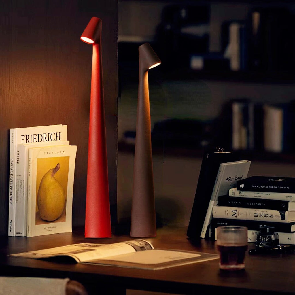 Junips | Table Lamp Modern Red Metal LED Light