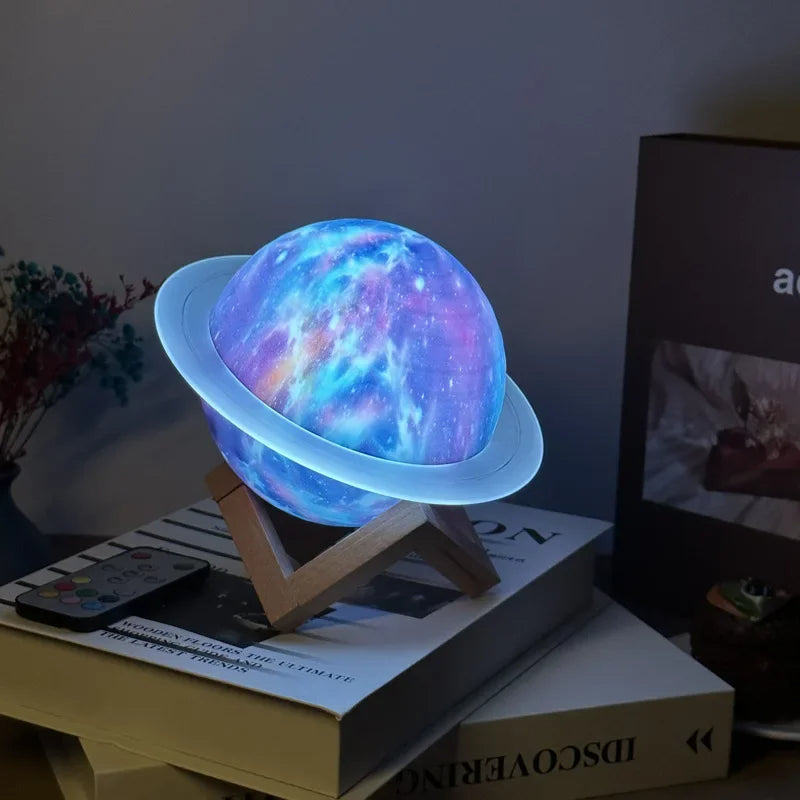 Junips | Galaxy Saturn Bluetooth Speaker with Night Light