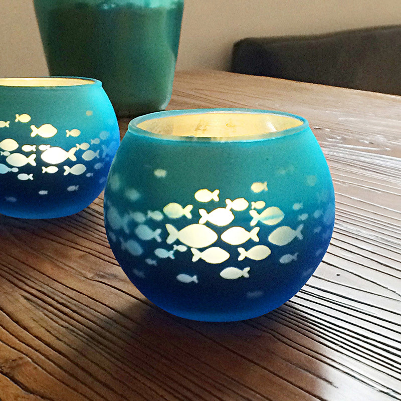 Junips | European Retro Glass Mosaic Tealight Holder