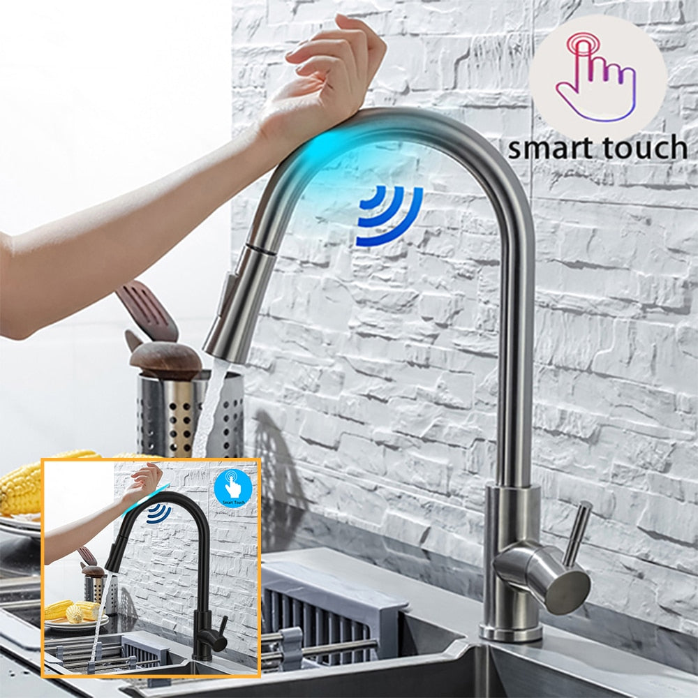 Junips | Kitchen faucet with pull-out and sensor