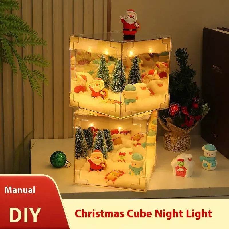 Junips | Christmas Cube Night Light Lamp Desktop Decoration Christmas gifts
