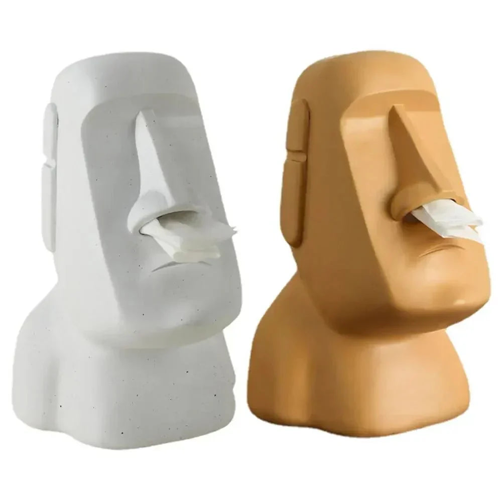 Junips | Tissue box in Easter Island statues design