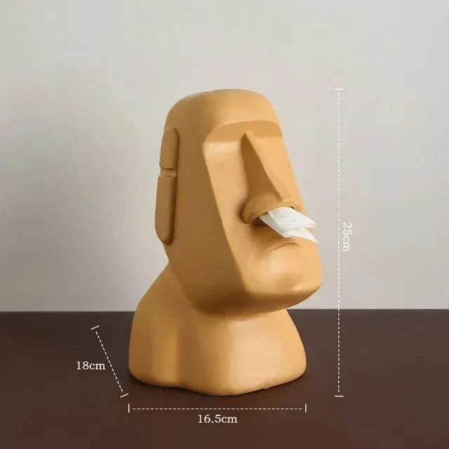 Junips | Tissue box in Easter Island statues design