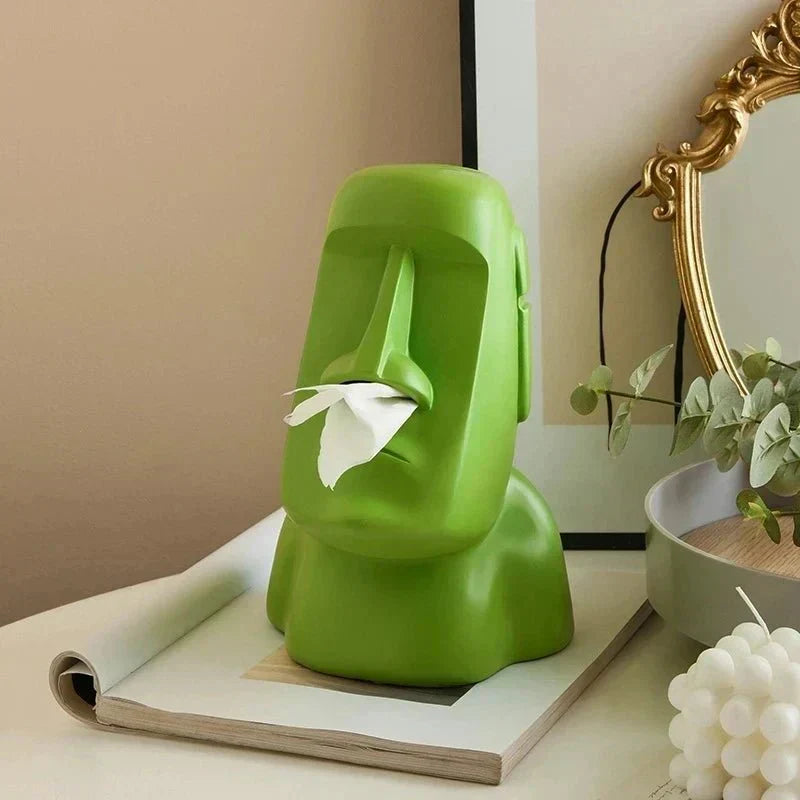 Junips | Tissue box in Easter Island statues design