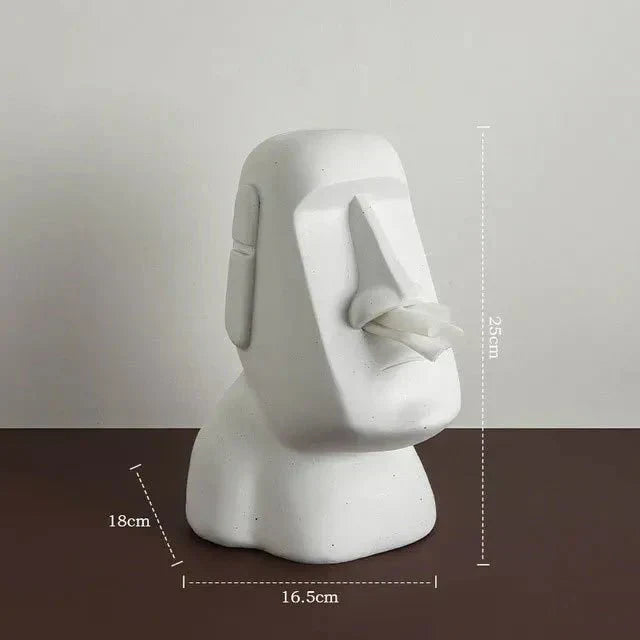 Junips | Tissue box in Easter Island statues design