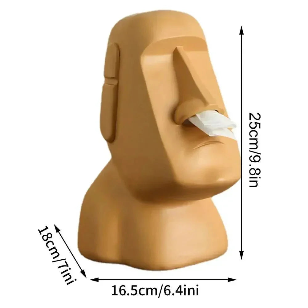 Junips | Tissue box in Easter Island statues design