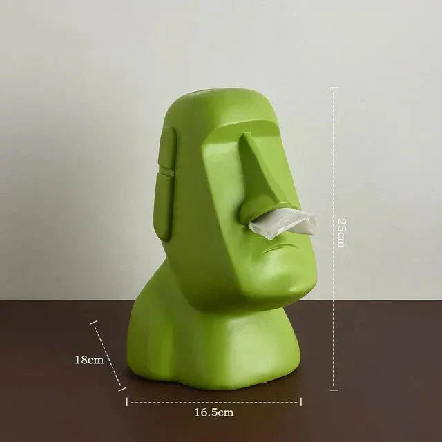 Junips | Tissue box in Easter Island statues design