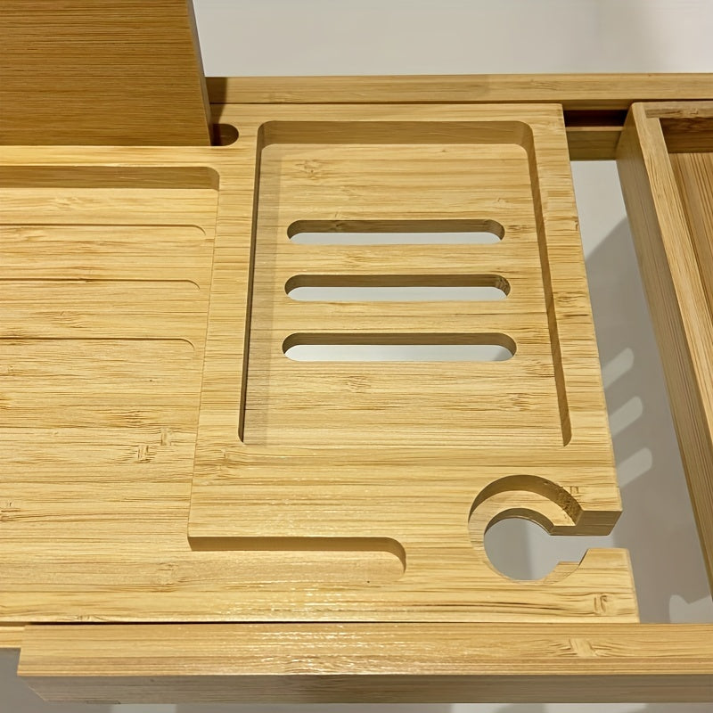 Junips | Bamboo Bathtub Tray - For Ultimate Relaxation