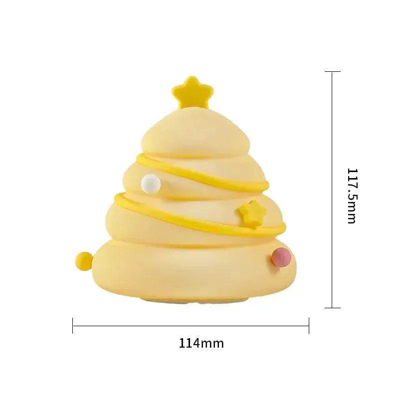 Junips | Silicone Christmas Tree Night Lights USB Rechargeable Cute Cartoon Kid Birthday Gifts