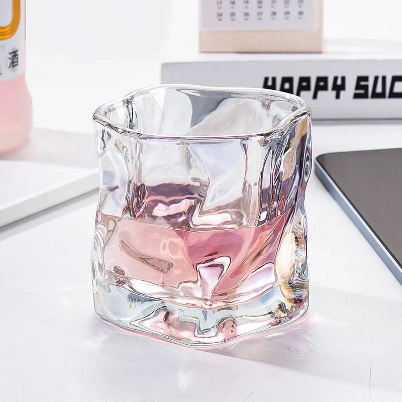 Junips | Elegant Glacier Ripple Whisky Glass