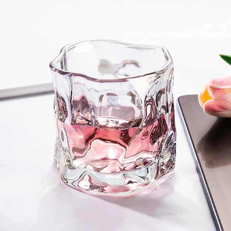 Junips | Elegant Glacier Ripple Whisky Glass
