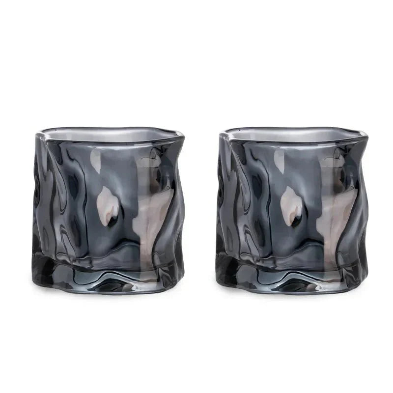 Junips | Elegant Glacier Ripple Whisky Glass