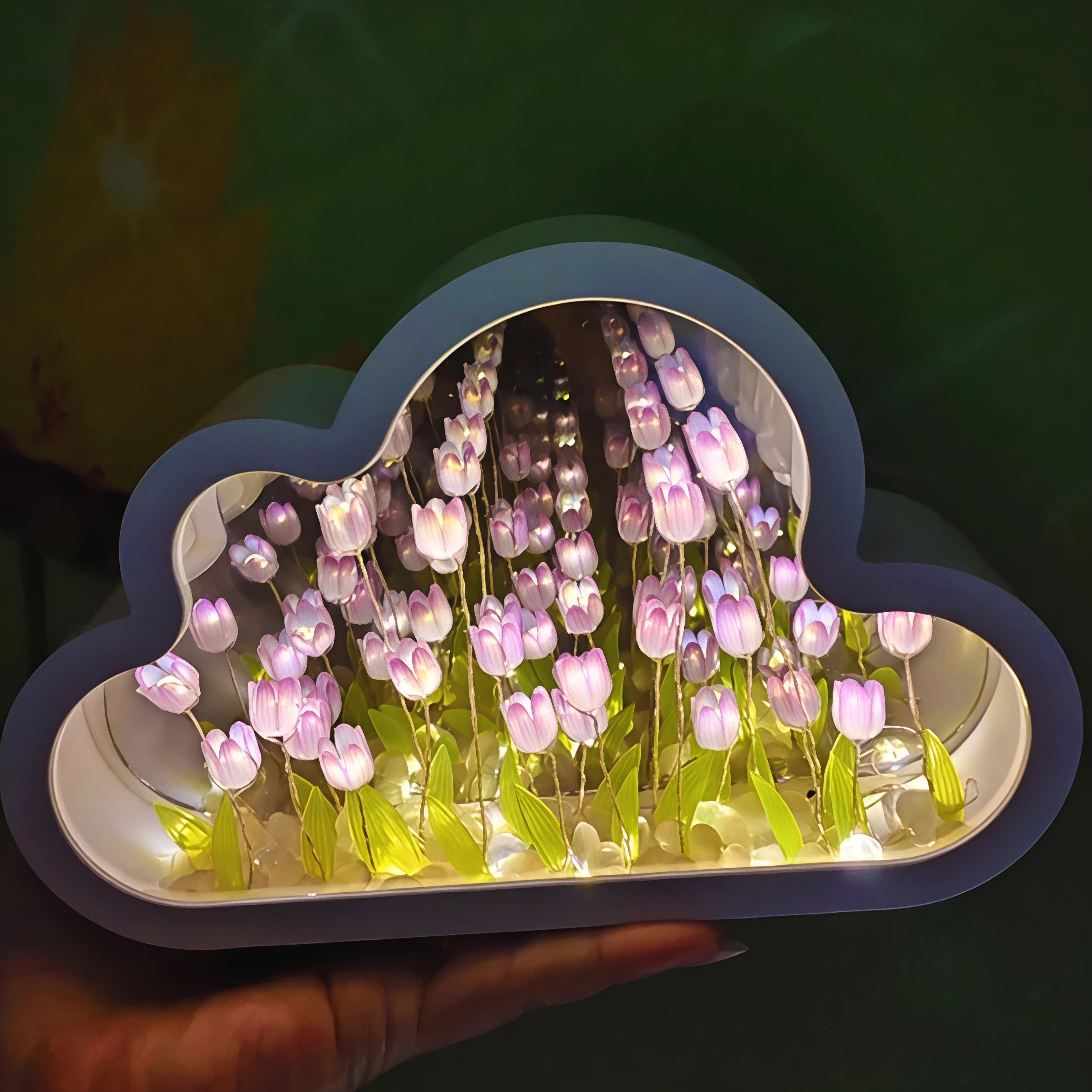 Junips | LED Table Lamp Floral Infinity Mirror Light