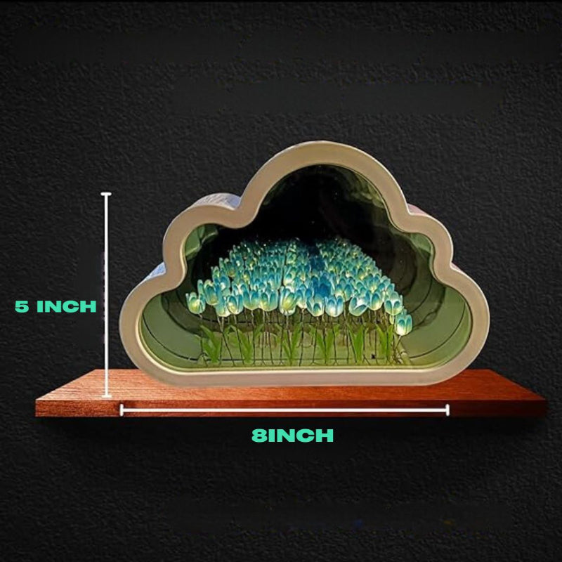 Junips | LED Table Lamp Floral Infinity Mirror Light