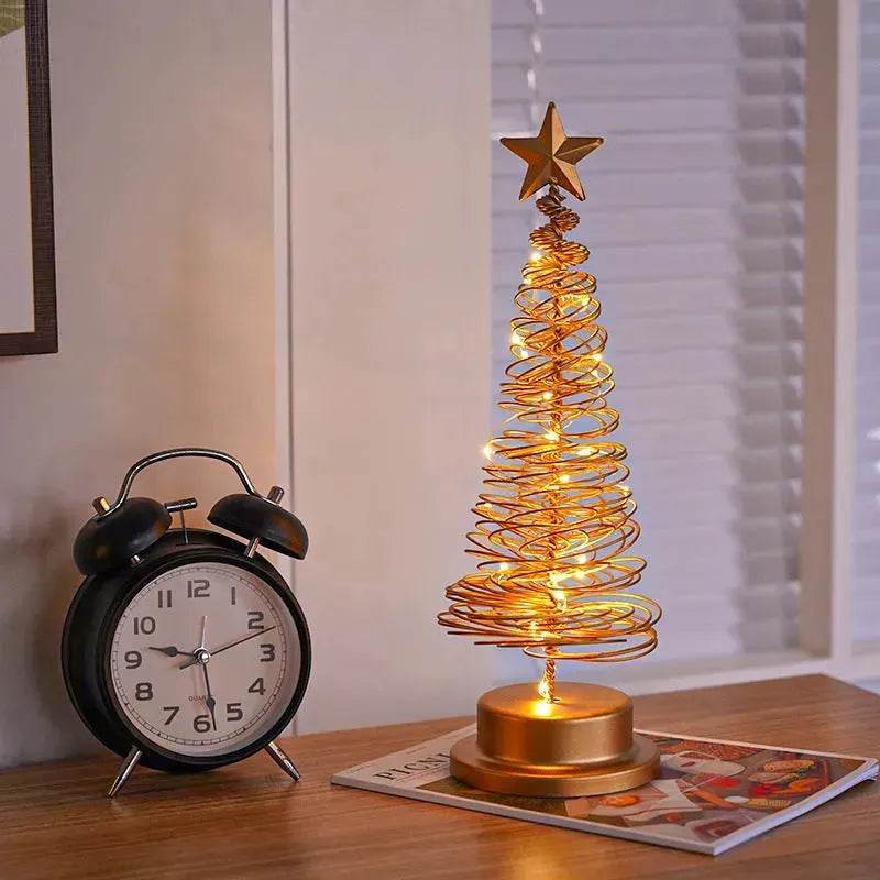 Junips | Spiral LED Light Christmas Tree Decoration Night Light Ornaments
