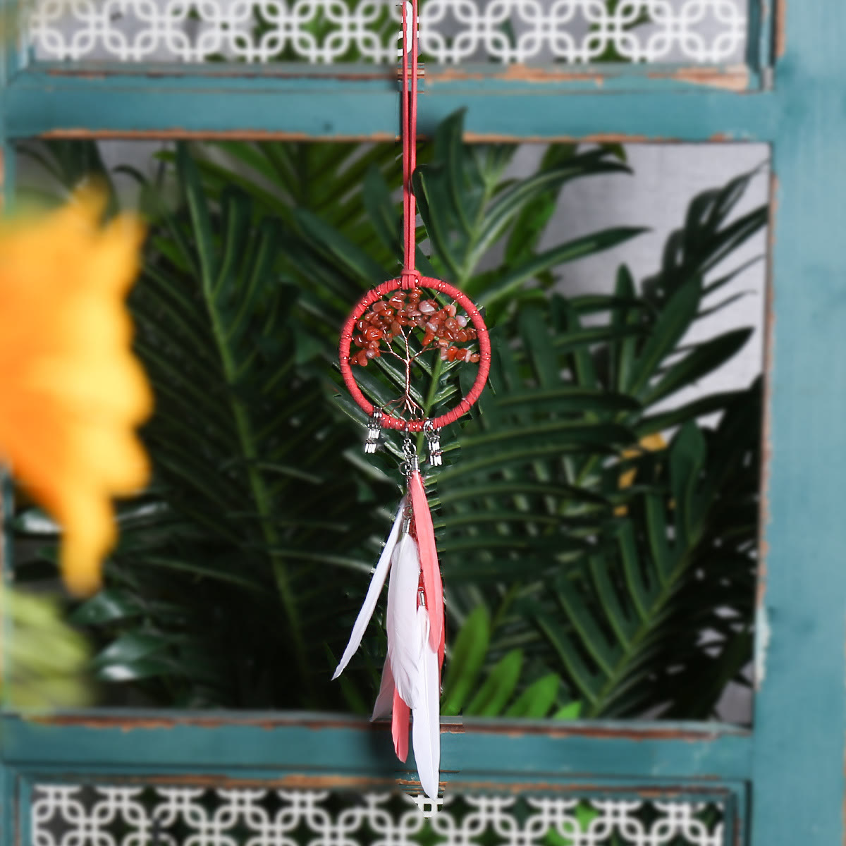 Junips | Frendorf Tree of Life Gemstone Dreamcatcher Hanging Jewelry