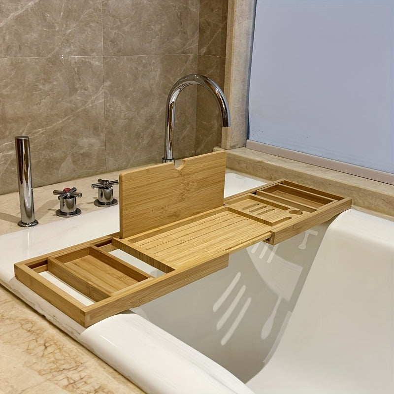 Junips | Bamboo Bathtub Tray - For Ultimate Relaxation