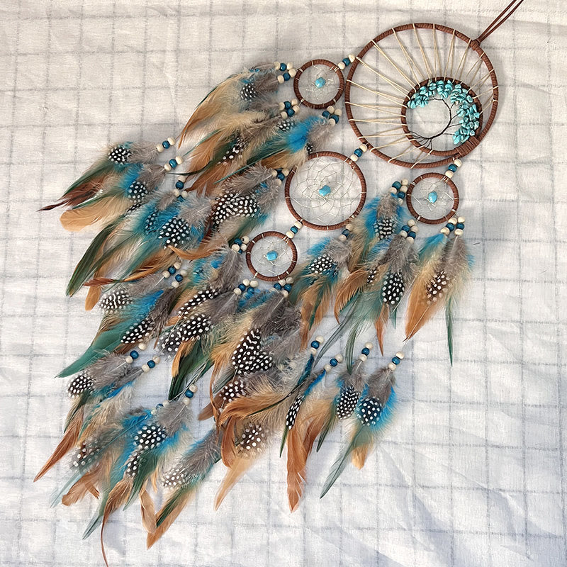 Junips | Turquoise Tree of Life Feather Dreamcatcher