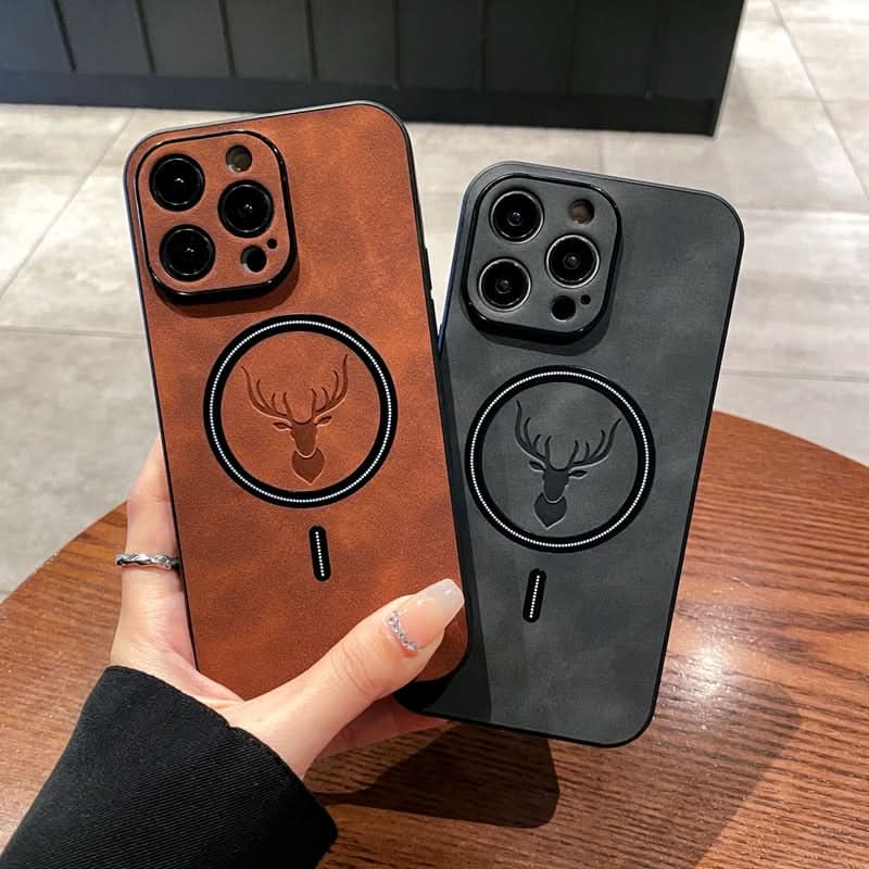 Junips | Deer Leather iPhone Case MagSafe Wireless Charging