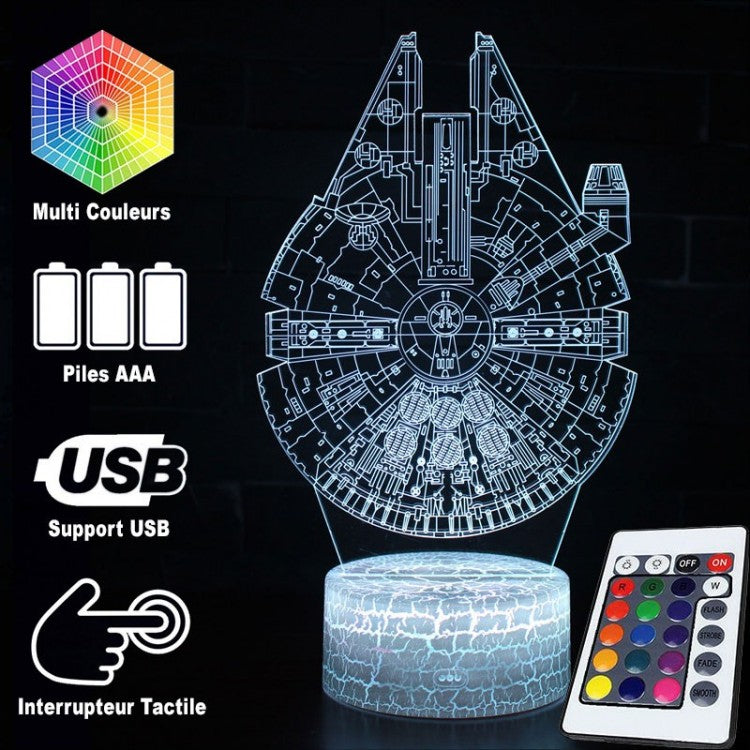 Junips | 3D Lamp Star Wars Millennium Falcon