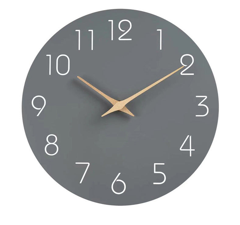 Junips | Simple Colored Silent Wall Clock 12 Inch