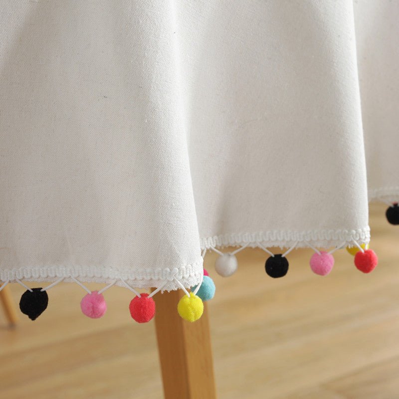 Junips | Fiesta White Tablecloth