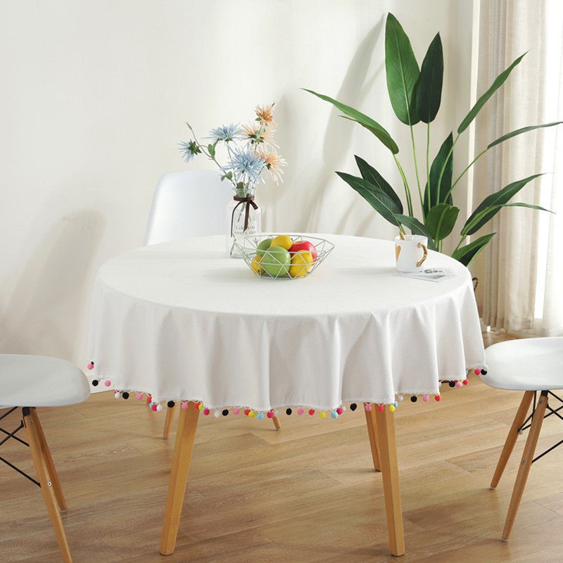 Junips | Fiesta White Tablecloth