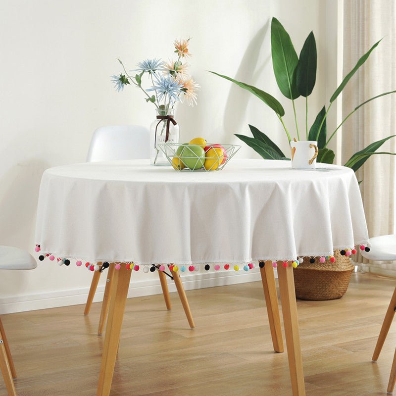 Junips | Fiesta White Tablecloth