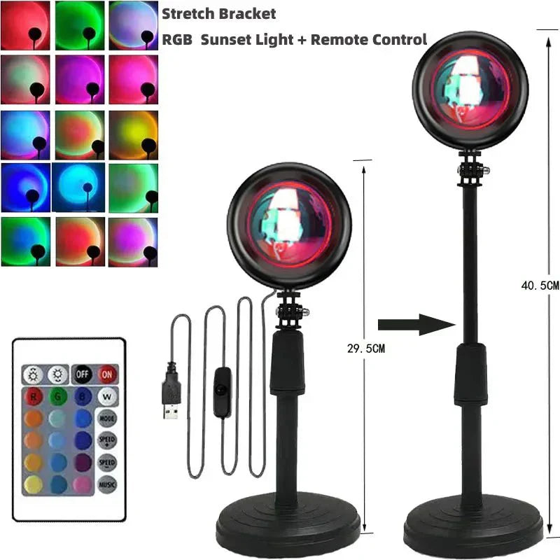 Junips | Fifteen Colors Sunset Projector Table Lamp
