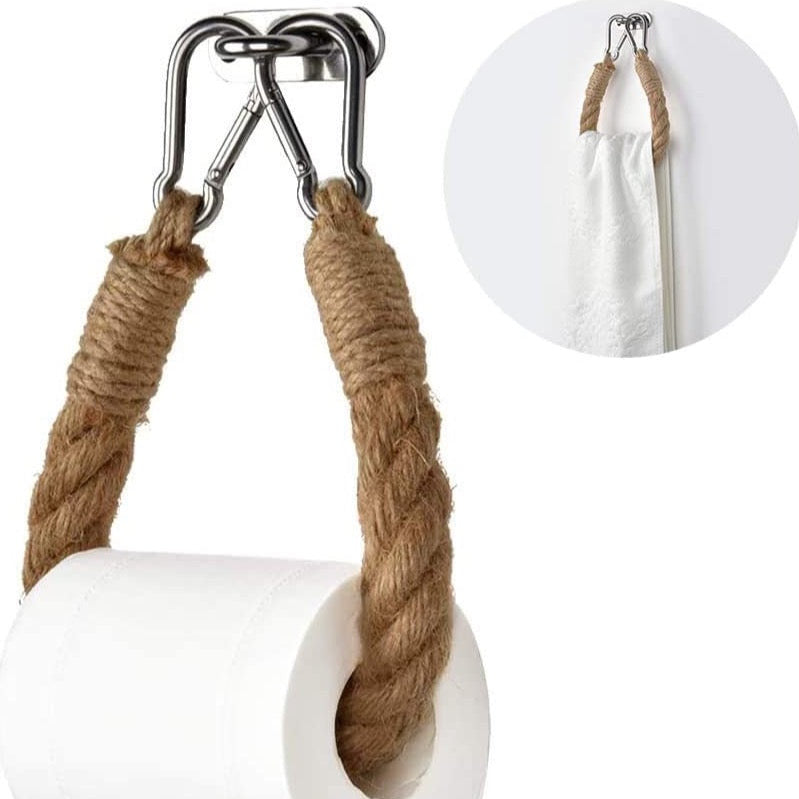 Junips | Wall-mounted rope toilet paper holder