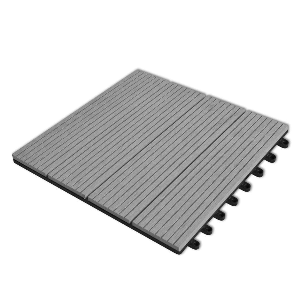 Junips | WPC tiles 30x30cm 11pcs 1m2 Gray