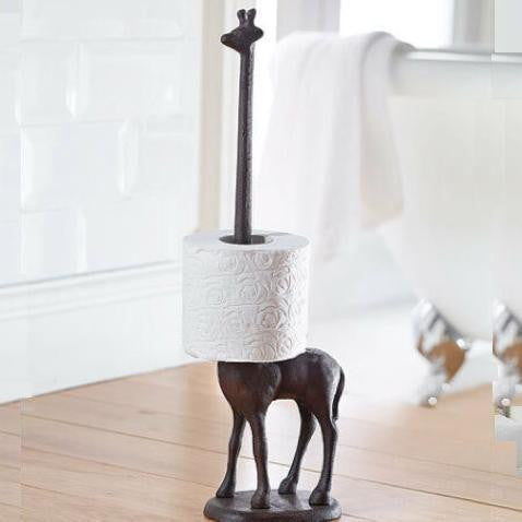 Junips | Cast Iron Giraffe Toilet Paper Holder