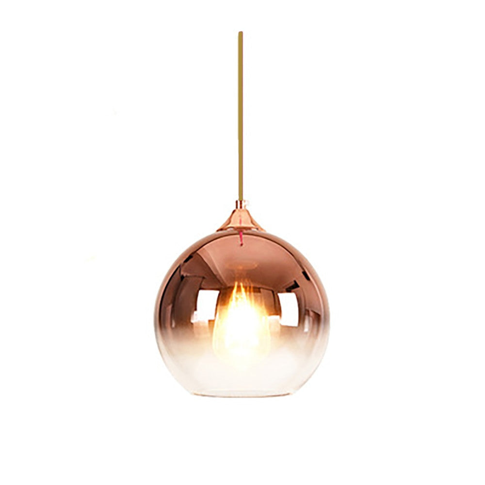 Junips | Glass Copper Finish Ceiling Light